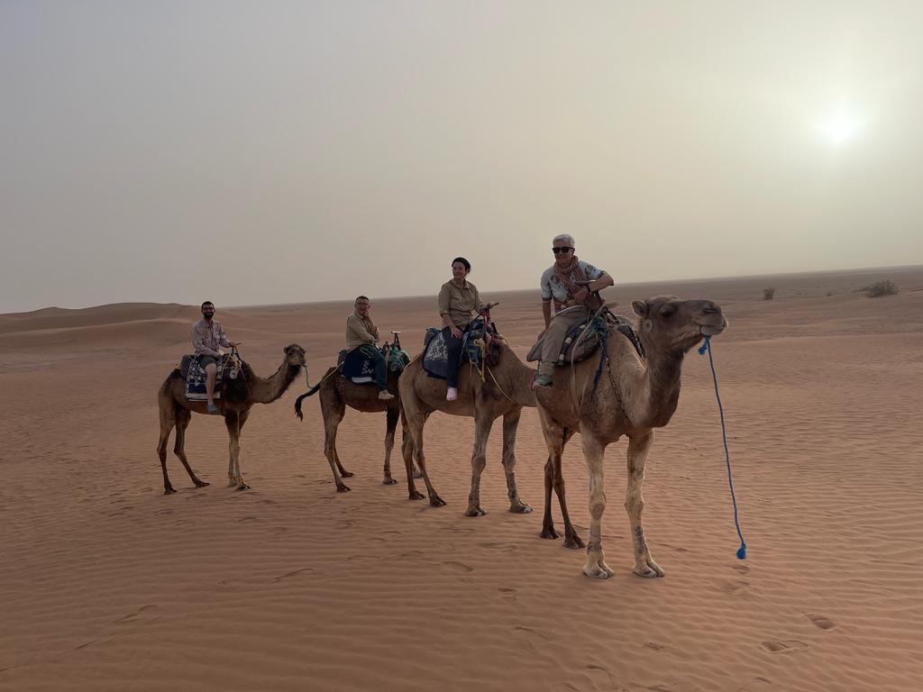 Camp in the Wild Dunes of Erg El Mhazil